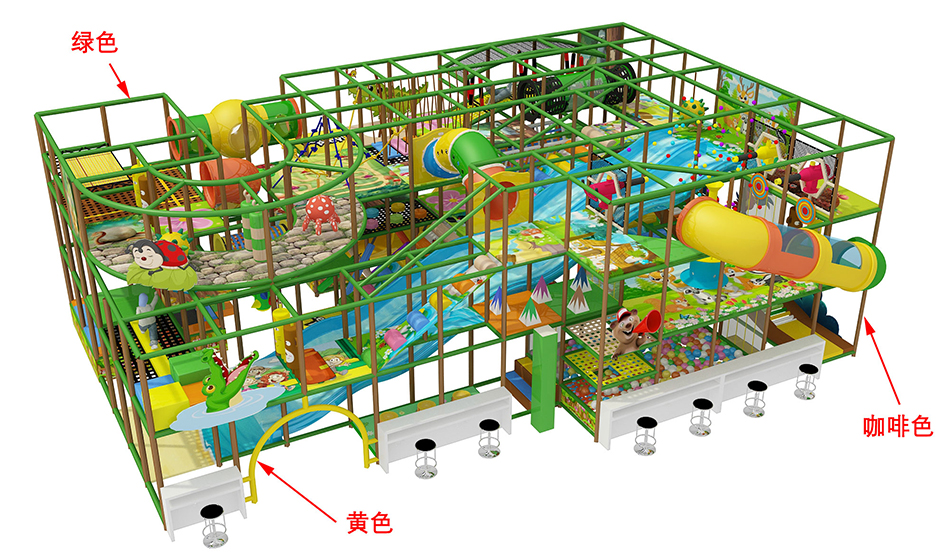 BJ-B1631 - indoor playground equipment for sale - Indoor Playgrounds | Bluejayset Playground Heaven