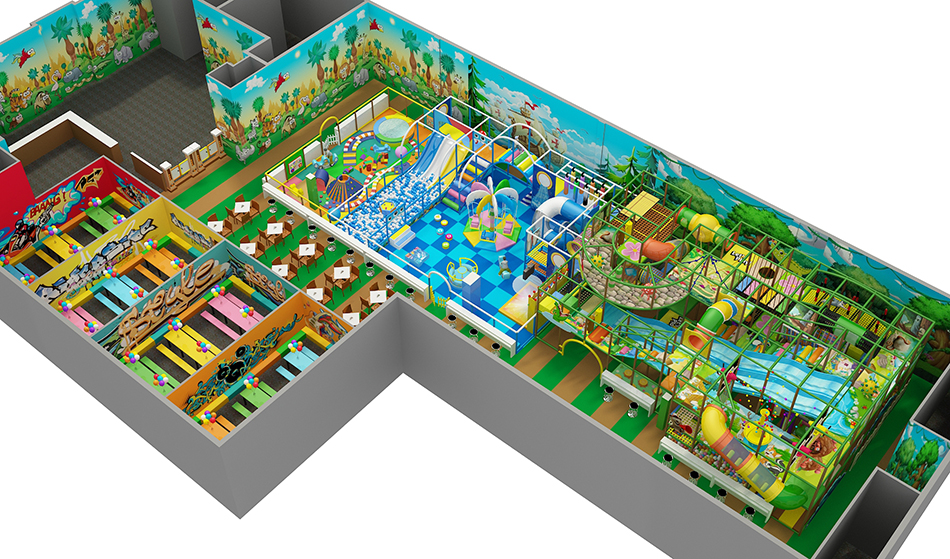 BJ-B1631 - indoor playground equipment for sale - Indoor Playgrounds | Bluejayset Playground Heaven