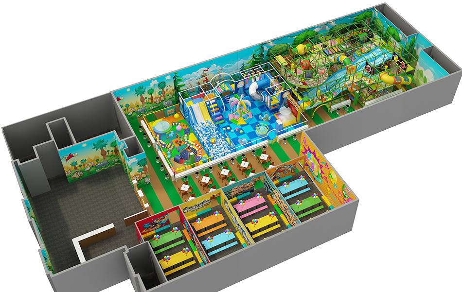 BJ-B1631 - indoor playground equipment for sale - Indoor Playgrounds | Bluejayset Playground Heaven