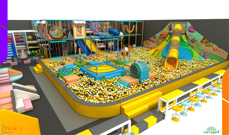 BJ-B1632 - indoor playground for kids - Indoor Playgrounds | Bluejayset Playground Heaven