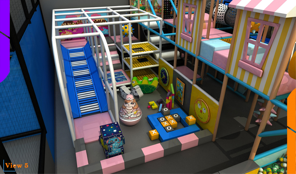 BJ-B1632 - indoor playground for kids - Indoor Playgrounds | Bluejayset Playground Heaven