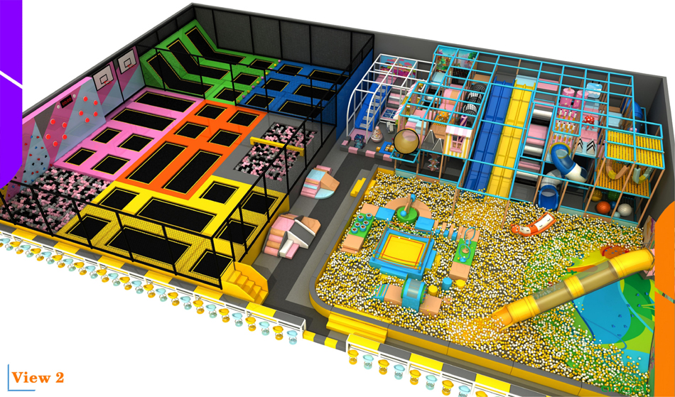 BJ-B1632 - indoor playground for kids - Indoor Playgrounds | Bluejayset Playground Heaven