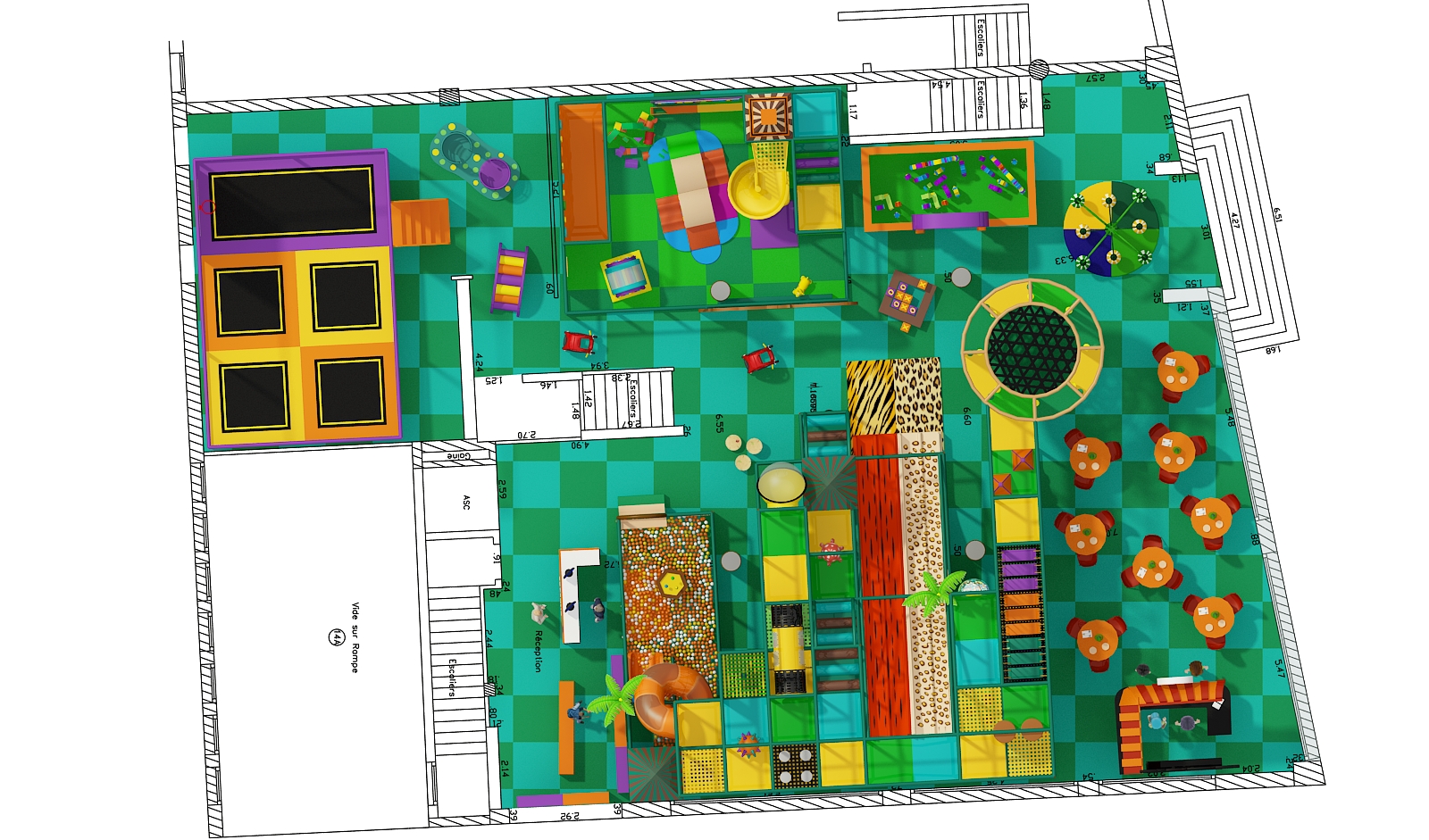 BJ-B1683 - indoor playground for sale - Indoor Playgrounds | Bluejayset Playground Heaven