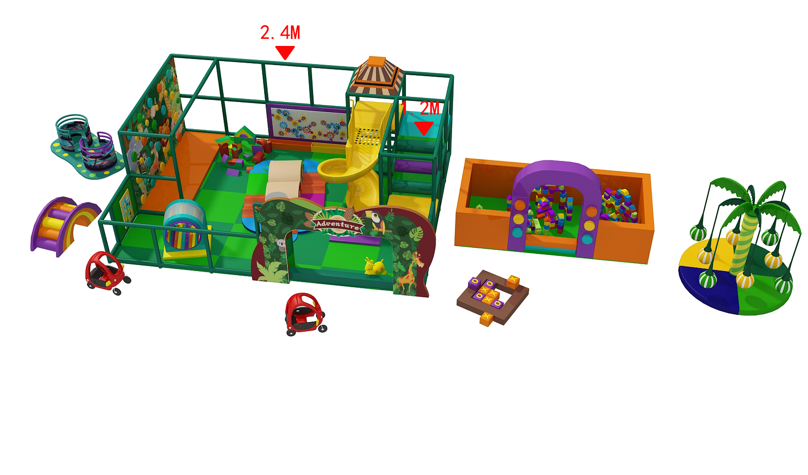 BJ-B1683 - indoor playground for sale - Indoor Playgrounds | Bluejayset Playground Heaven