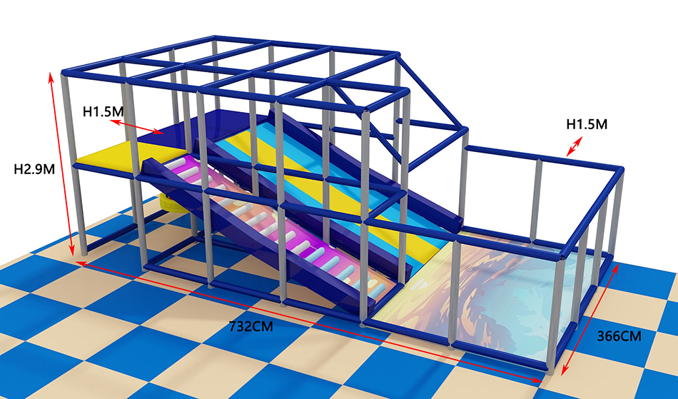 BJ-B1661 - Indoor playground for sale - Indoor Playgrounds | Bluejayset Playground Heaven
