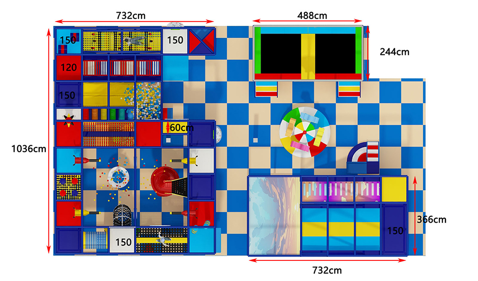 BJ-B1661 - Indoor playground for sale - Indoor Playgrounds | Bluejayset Playground Heaven