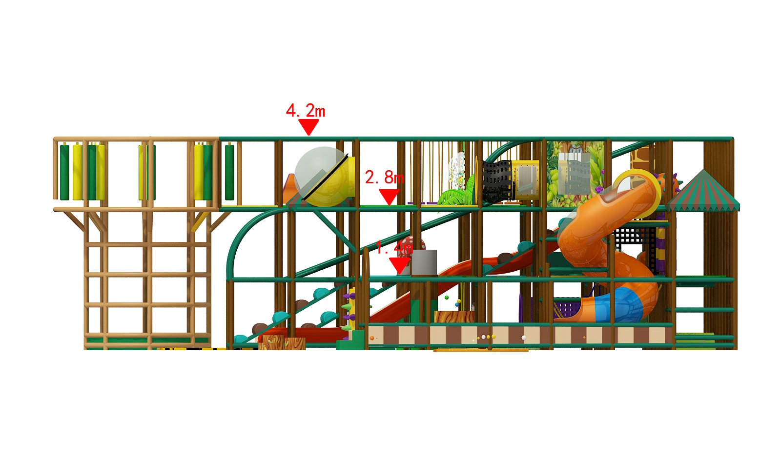BJ-B1683 - indoor playground for sale - Indoor Playgrounds | Bluejayset Playground Heaven