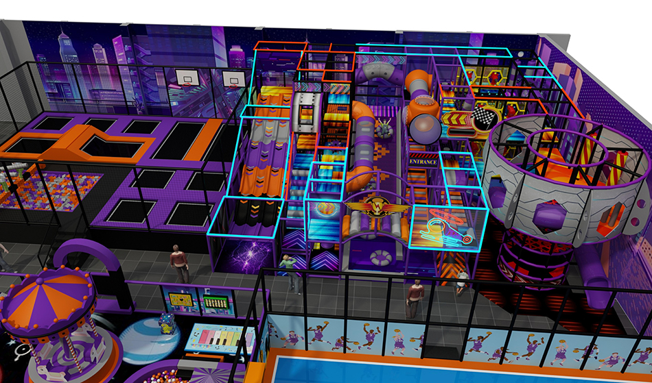 BJ-B1633 - indoor playground fun - Indoor Playgrounds | Bluejayset Playground Heaven
