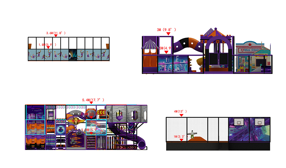 BJ-B1633 - indoor playground fun - Indoor Playgrounds | Bluejayset Playground Heaven