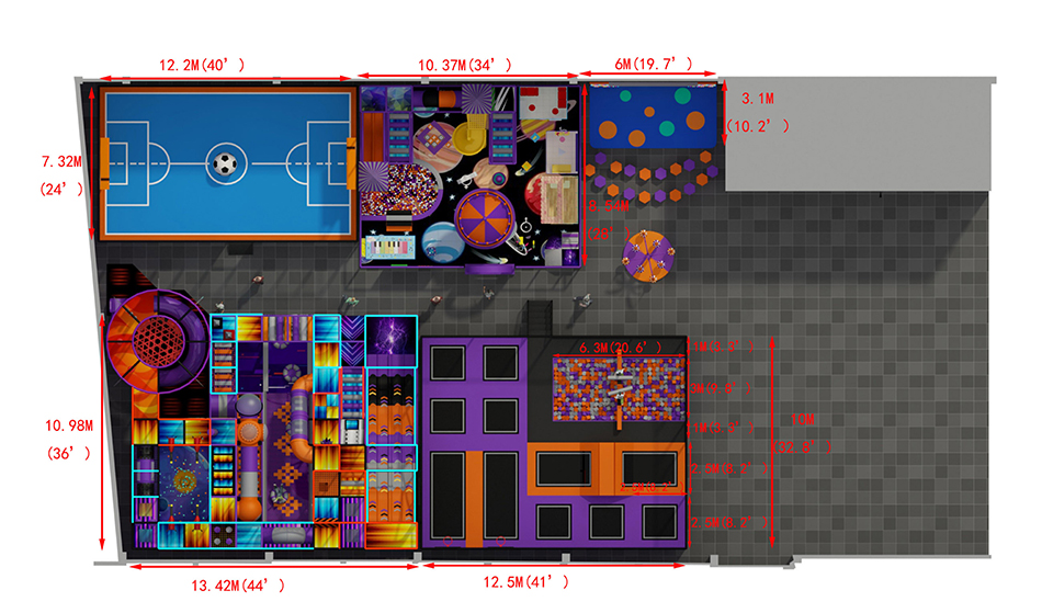 BJ-B1633 - indoor playground fun - Indoor Playgrounds | Bluejayset Playground Heaven