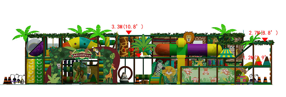 BJ-B1630 - indoor playground markham - Indoor Playgrounds | Bluejayset Playground Heaven
