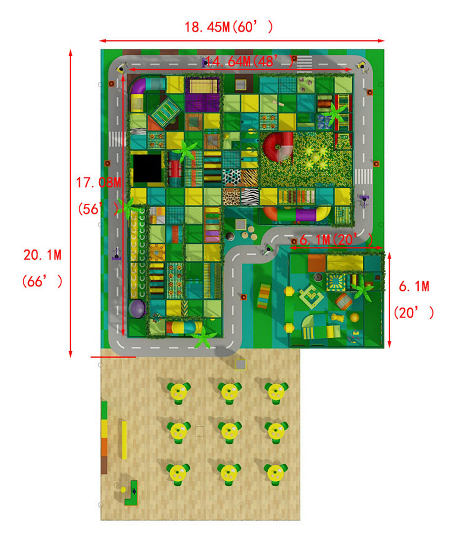 BJ-B1630 - indoor playground markham - Indoor Playgrounds | Bluejayset Playground Heaven
