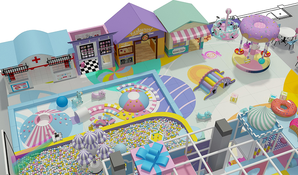 BJ-B1629 - indoor playground miami - Indoor Playgrounds | Bluejayset Playground Heaven