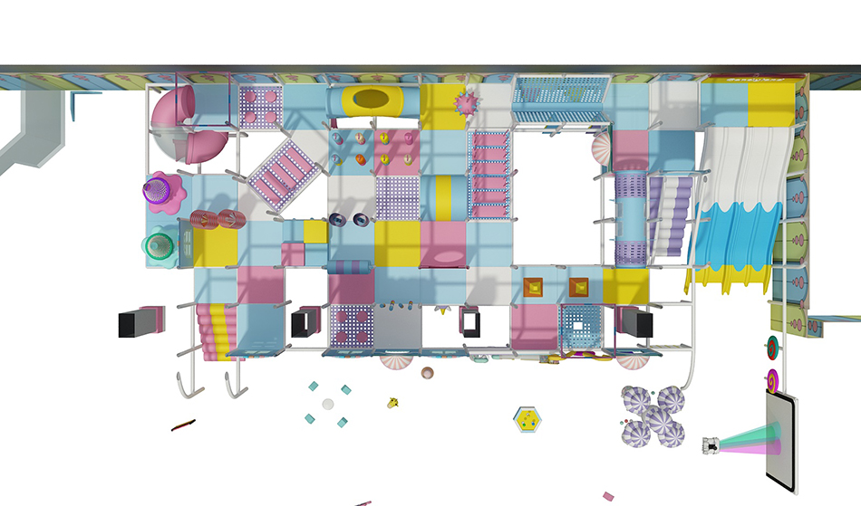 BJ-B1629 - indoor playground miami - Indoor Playgrounds | Bluejayset Playground Heaven