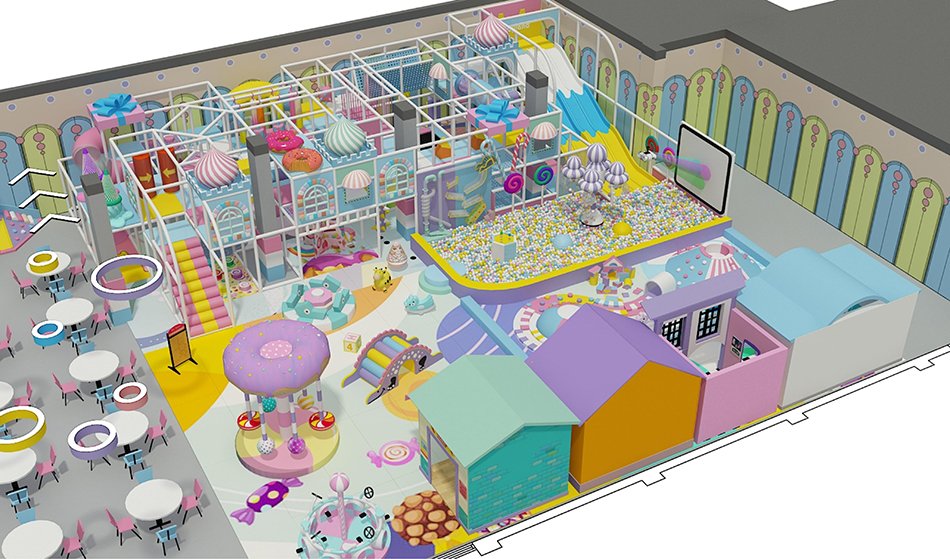 BJ-B1629 - indoor playground miami - Indoor Playgrounds | Bluejayset Playground Heaven