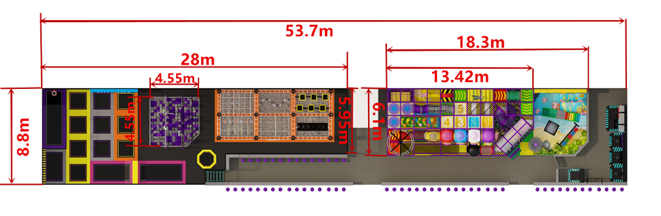 BJ-B1656 - indoor playground oshawa - Indoor Playgrounds | Bluejayset Playground Heaven