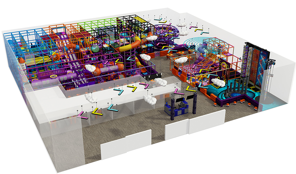 BJ-B1624 - indoor playground toronto - Indoor Playgrounds | Bluejayset Playground Heaven