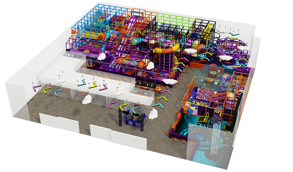 BJ-B1624 - indoor playground toronto - Indoor Playgrounds | Bluejayset Playground Heaven
