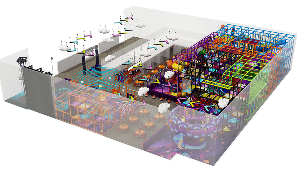 BJ-B1624 - indoor playground toronto - Indoor Playgrounds | Bluejayset Playground Heaven