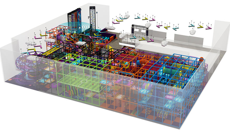 BJ-B1624 - indoor playground toronto - Indoor Playgrounds | Bluejayset Playground Heaven