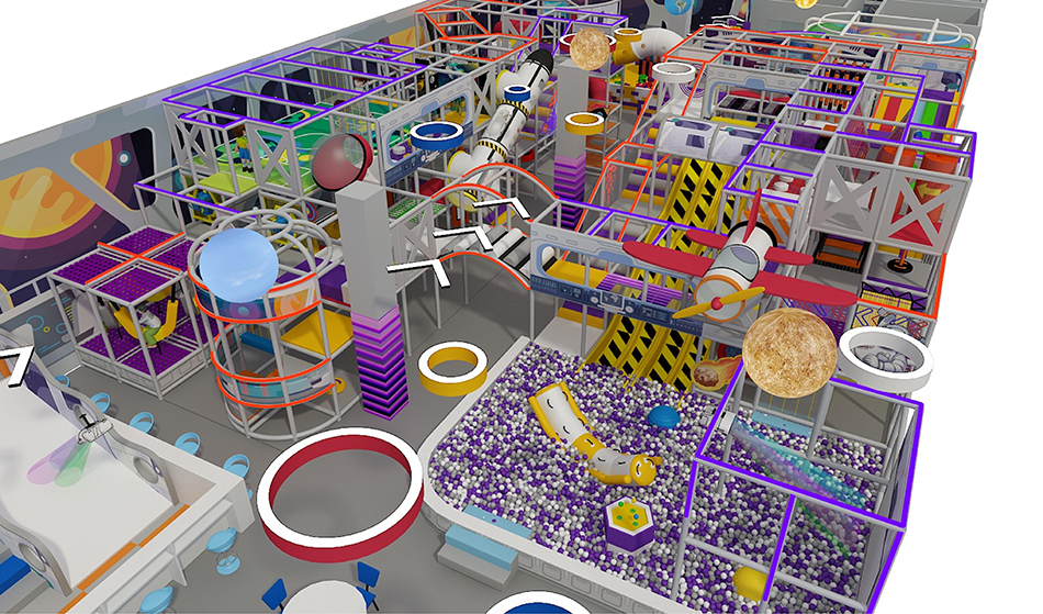 BJ-B1623 - indoor playhouse - Indoor Playgrounds | Bluejayset Playground Heaven
