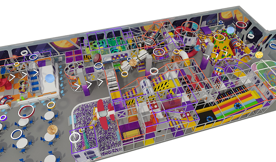 BJ-B1623 - indoor playhouse - Indoor Playgrounds | Bluejayset Playground Heaven