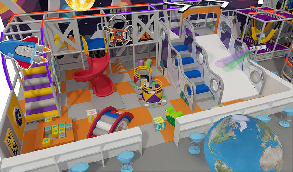 BJ-B1623 - indoor playhouse - Indoor Playgrounds | Bluejayset Playground Heaven