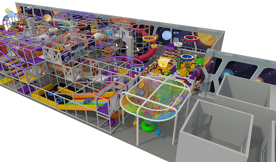 BJ-B1623 - indoor playhouse - Indoor Playgrounds | Bluejayset Playground Heaven