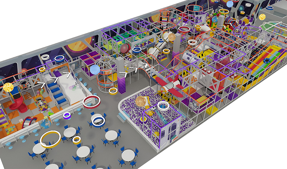 BJ-B1623 - indoor playhouse - Indoor Playgrounds | Bluejayset Playground Heaven