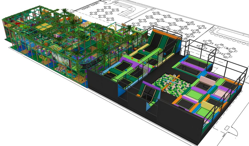 BJ-B1686 - Jungle GYM - Indoor Playgrounds | Bluejayset Playground Heaven
