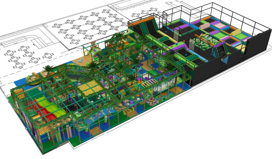 BJ-B1686 - Jungle GYM - Indoor Playgrounds | Bluejayset Playground Heaven