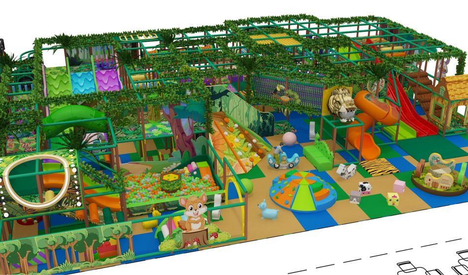 BJ-B1686 - Jungle GYM - Indoor Playgrounds | Bluejayset Playground Heaven