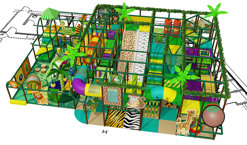 BJ-B1660 - Jungle GYM play area - Indoor Playgrounds | Bluejayset Playground Heaven