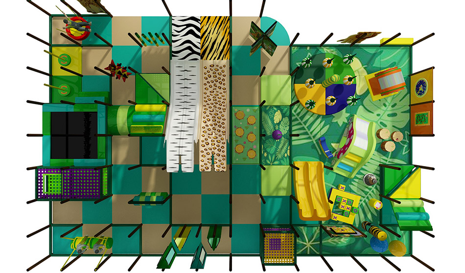 BJ-B1660 - Jungle GYM play area - Indoor Playgrounds | Bluejayset Playground Heaven