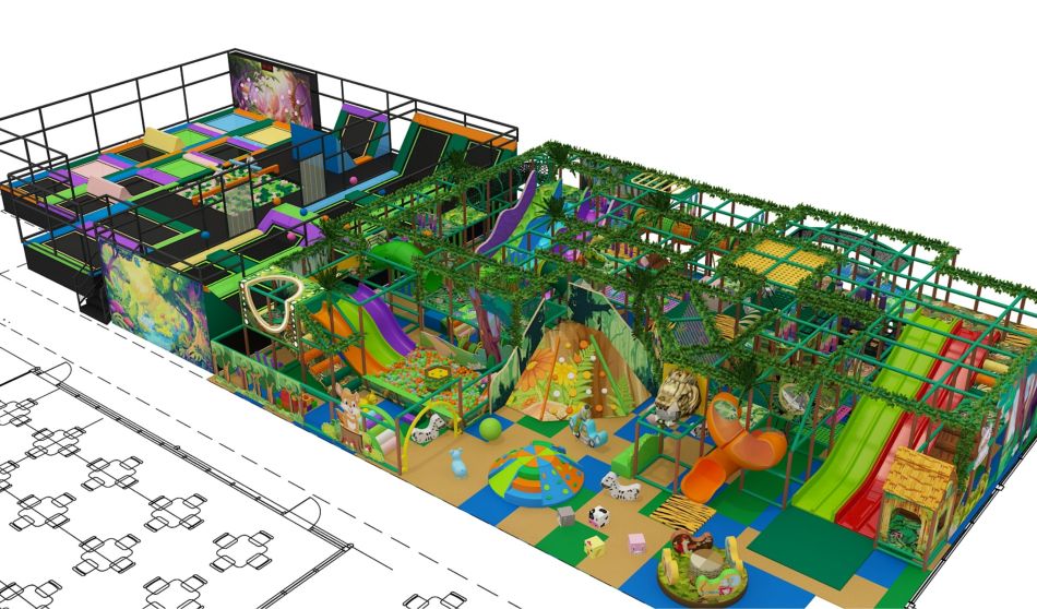 BJ-B1686 - Jungle GYM - Indoor Playgrounds | Bluejayset Playground Heaven