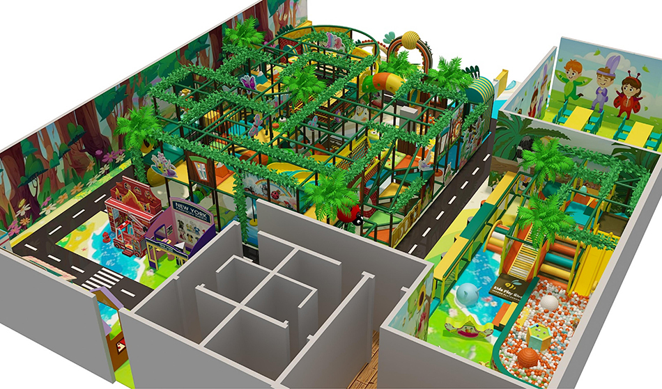 BJ-B1670 - Jungle theme indoor playground - Indoor Playgrounds | Bluejayset Playground Heaven