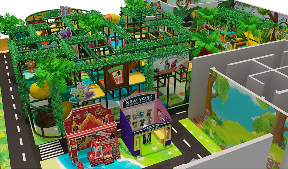 BJ-B1670 - Jungle theme indoor playground - Indoor Playgrounds | Bluejayset Playground Heaven