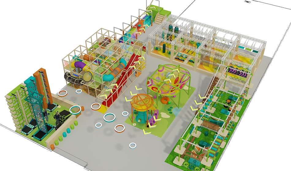 BJ-B1664 - Jungle theme Indoor playground - Indoor Playgrounds | Bluejayset Playground Heaven