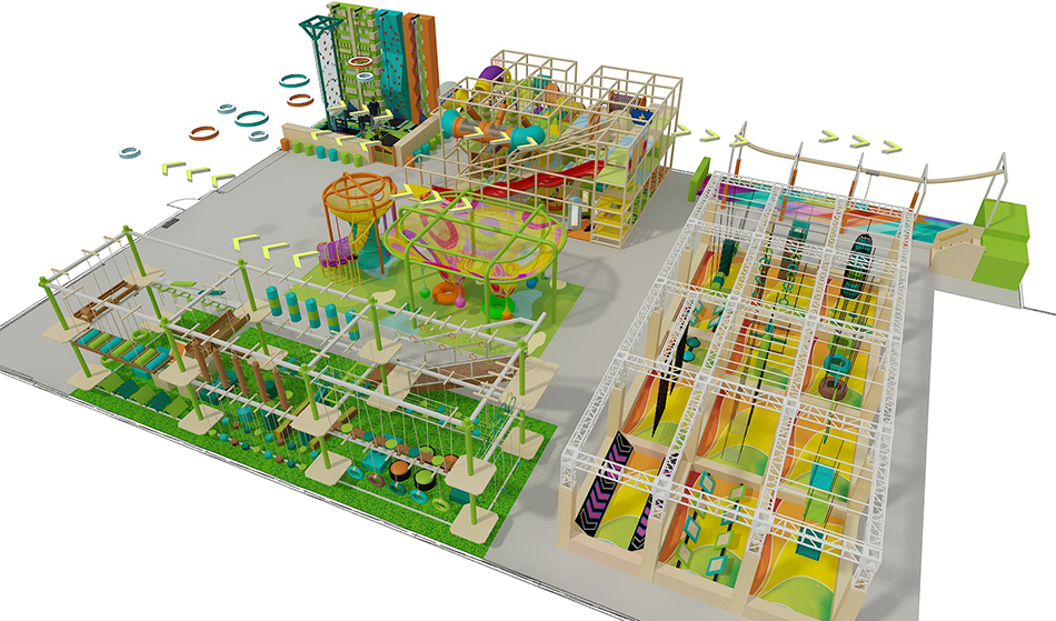 BJ-B1664 - Jungle theme Indoor playground - Indoor Playgrounds | Bluejayset Playground Heaven
