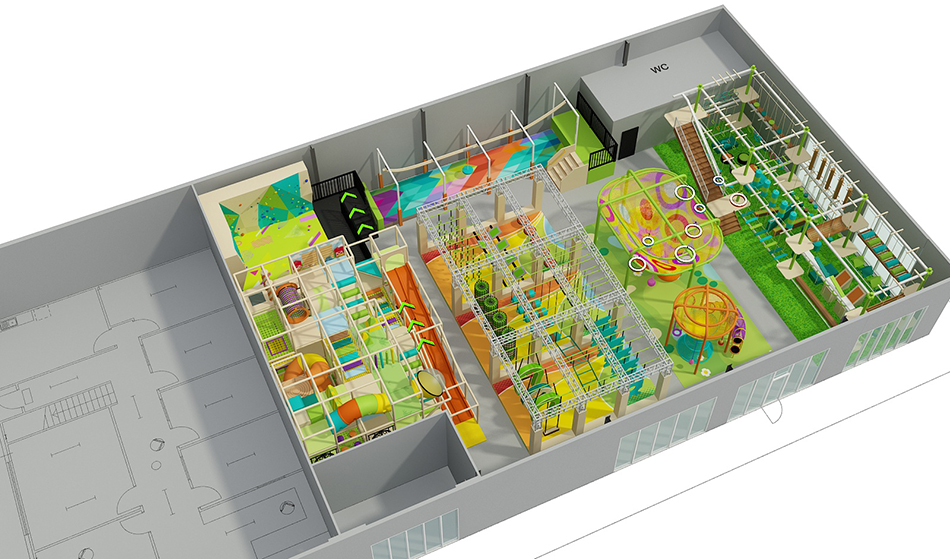 BJ-B1664 - Jungle theme Indoor playground - Indoor Playgrounds | Bluejayset Playground Heaven