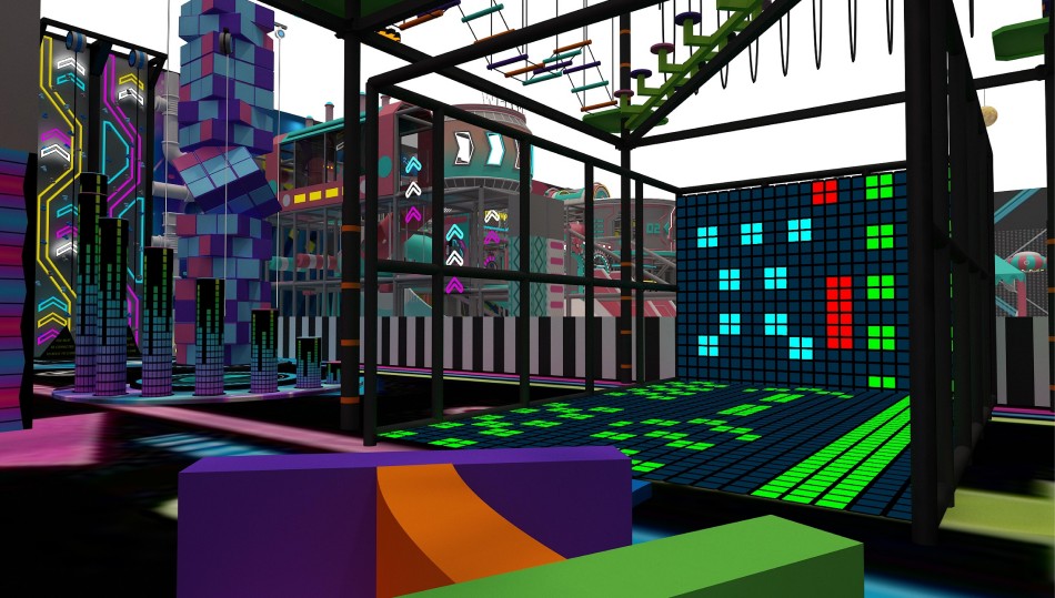 BJ-JA001 - Kids Empire Indoor Playground Design - Trampoline Park | Bluejayset Playground Heaven