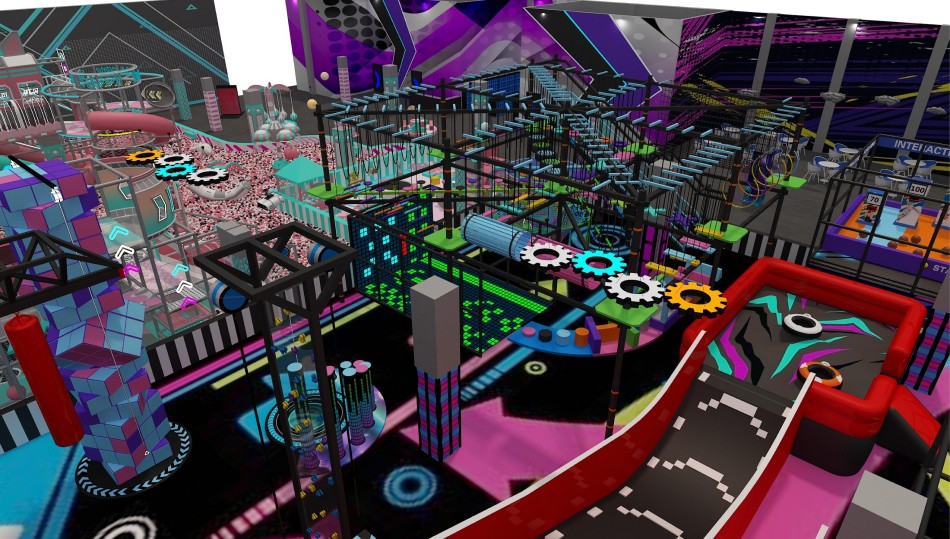 BJ-JA001 - Kids Empire Indoor Playground Design - Trampoline Park | Bluejayset Playground Heaven
