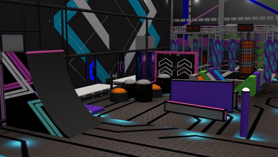 BJ-JA001 - Kids Empire Indoor Playground Design - Trampoline Park | Bluejayset Playground Heaven