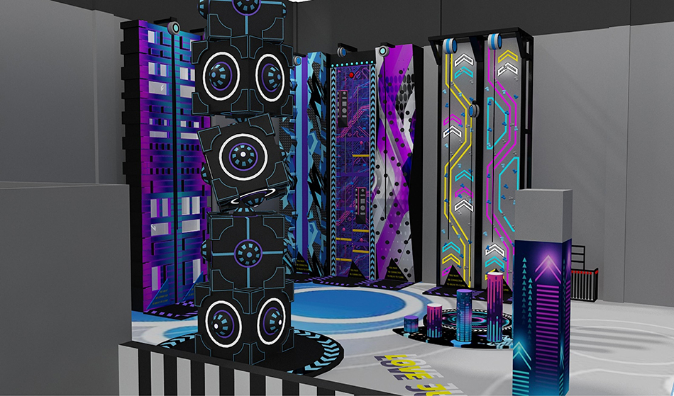 BJ-JA001 - Kids Empire Indoor Playground Design - Trampoline Park | Bluejayset Playground Heaven