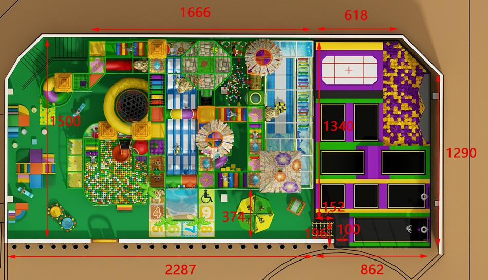 BJ-B1651 - kids indoor playground in singapore - Indoor Playgrounds | Bluejayset Playground Heaven