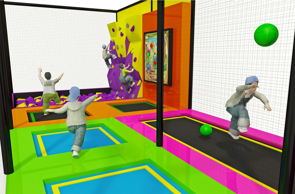 BJ-JC001 - kids trampoline - Trampoline Park | Bluejayset Playground Heaven