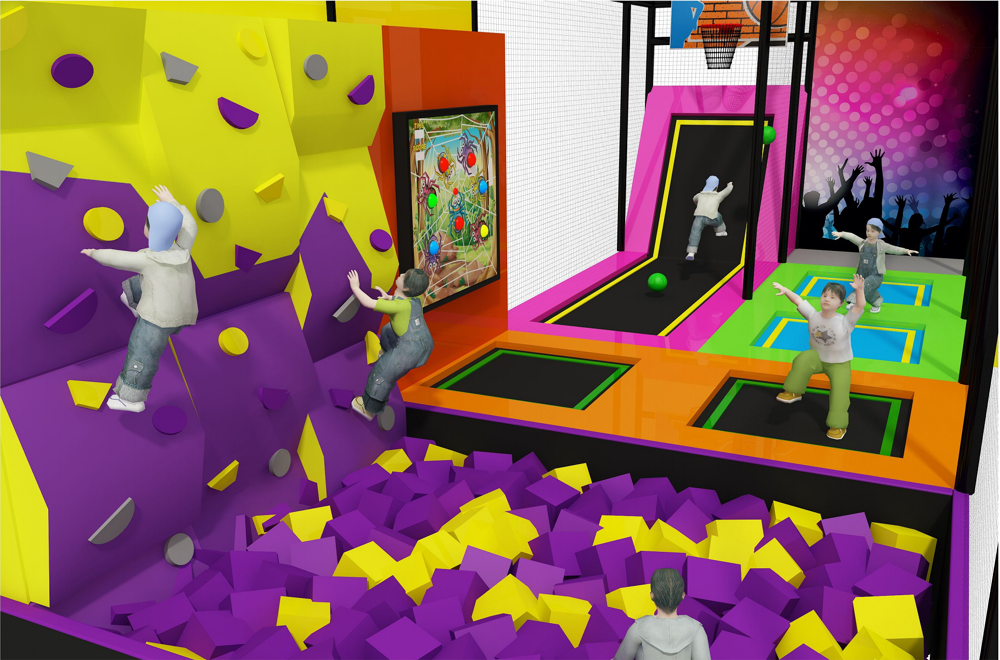 BJ-JC001 - kids trampoline - Trampoline Park | Bluejayset Playground Heaven
