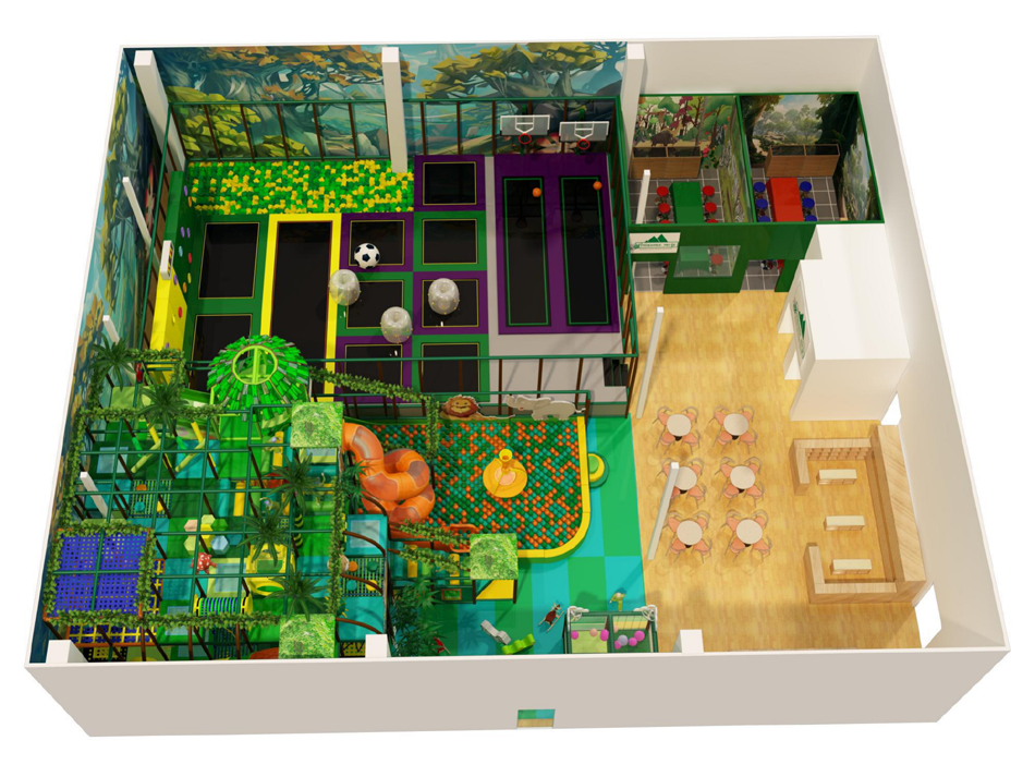 BJ-JD002 - kids trampoline - Trampoline Park | Bluejayset Playground Heaven