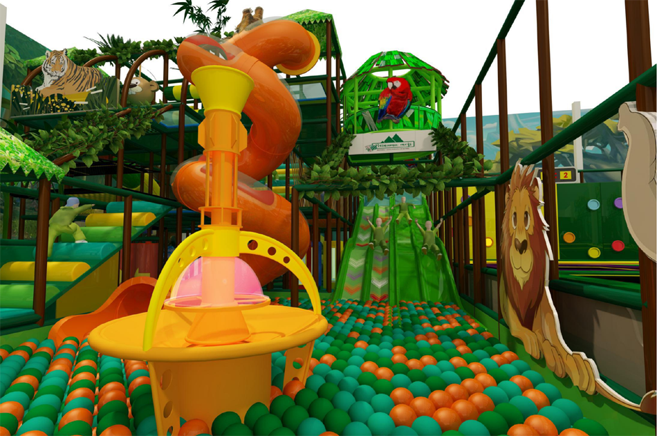 BJ-JD002 - kids trampoline - Trampoline Park | Bluejayset Playground Heaven