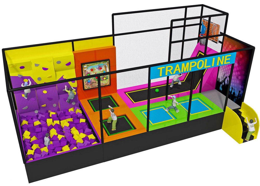 BJ-JC001 - kids trampoline - Trampoline Park | Bluejayset Playground Heaven